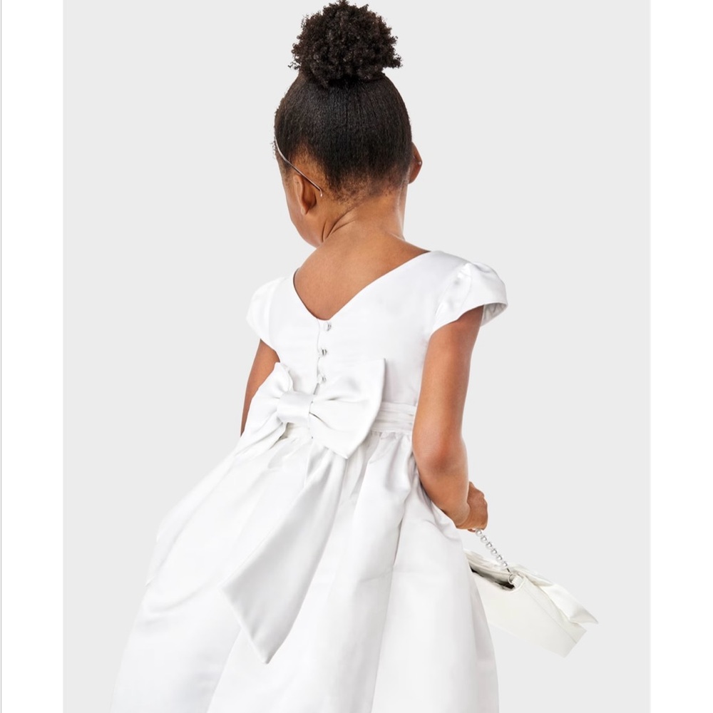 First Communion or Flower Girl Dress with a Bow